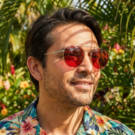 Сонцезахисні окуляри Round Levi's 1159858645 (Сірий One size)