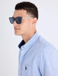 Солнцезащитные очки Rectangular U.S. Polo Assn 1163107058 (Синий One size)