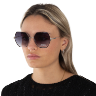 Женские солнцезащитные очки GUESS Geometric Hexagonal 1163268232 (Черный One size)