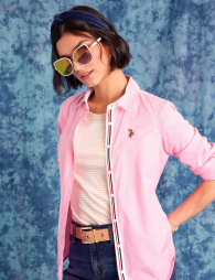 Сонцезахисні жіночі окуляри Cat Eye US Polo Assn 1163269346 (Рожевий One size)