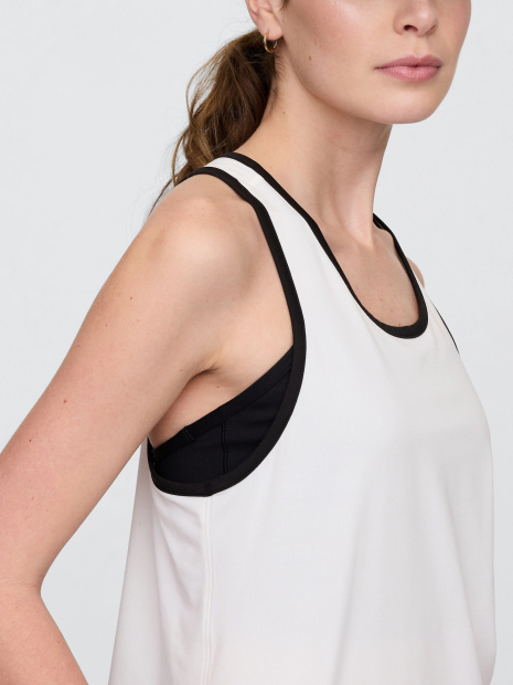 Женская влагоотводящая спортивная майка GAPFit 1159853262 (Белый XS)