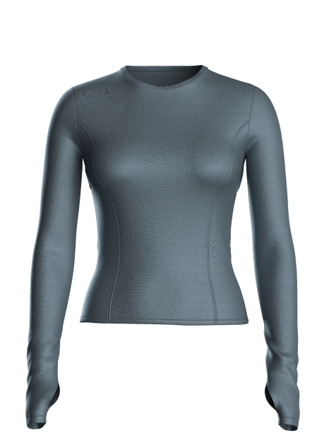 Спортивный лонгслив Victoria's Secret VSX с открытой спинкой 1159858940 (Серый S)