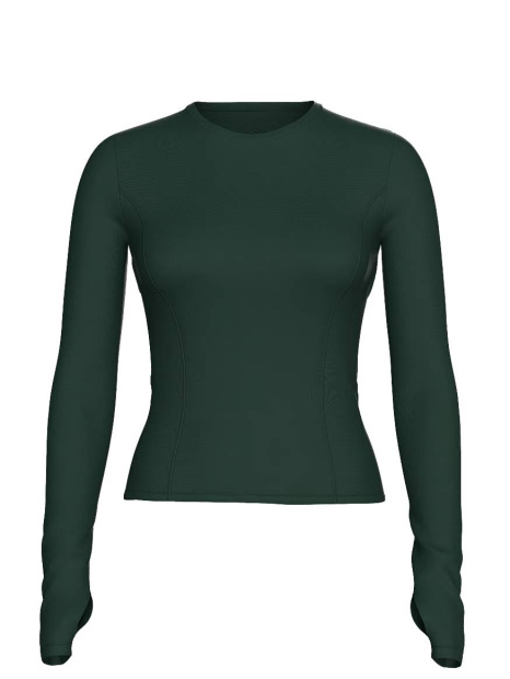 Спортивный лонгслив Victoria's Secret VSX с открытой спинкой 1159863791 (Зеленый S)