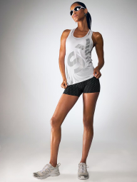 Спортивная майка Victoria's Secret с сетчатыми вставками 1159848926 (Белый M)