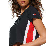 Спортивная укороченная футболка Tommy Hilfiger 1159849074 (Черный XL)