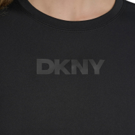 Женский укороченный лонгслив DKNY с логотипом 1159850063 (Черный M)
