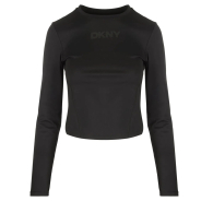 Женский укороченный лонгслив DKNY с логотипом 1159850063 (Черный M)