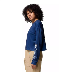 Спортивный лонгслив Columbia с защитой UPF 40 и влагоотводящей способностью 1159852369 (Синий XL)