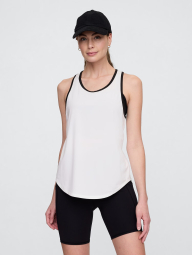 Женская влагоотводящая спортивная майка GAPFit 1159853262 (Белый XS)