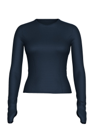 Спортивный лонгслив Victoria's Secret VSX с открытой спинкой 1159861766 (Синий S)
