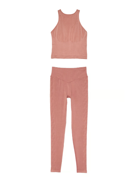 Спортивный комплект Victoria's Secret Pink топ и леггинсы 1159839212 (Розовый M)
