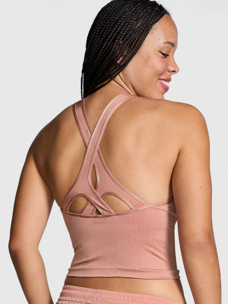 Спортивный комплект Victoria's Secret Pink топ и леггинсы 1159839212 (Розовый M)