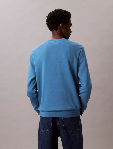 Мужской костюм на флисе Calvin Klein свитшот и штаны 1159840583 (Синий XXL)