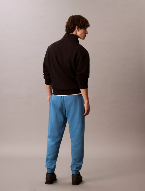 Мужской костюм на флисе Calvin Klein свитшот и штаны 1159840583 (Синий XXL)