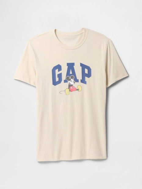 Мужской спортивный костюм GAP × Disney  футболка и шорты на флисе 1159840731 (Молочный M)
