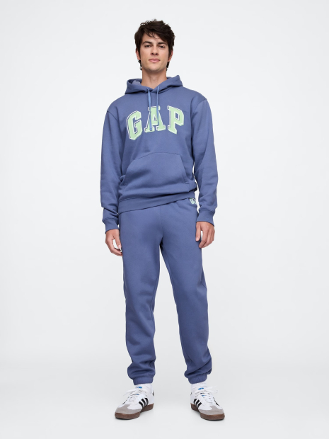 Мужской спортивный костюм на флисе GAP худи и джоггеры 1159841142 (Синий M)