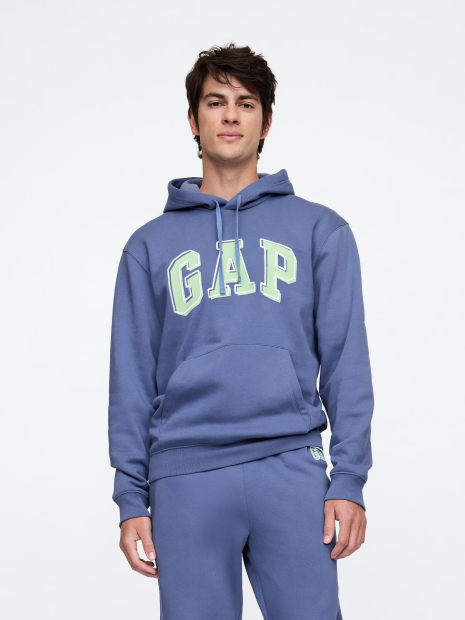 Мужской спортивный костюм на флисе GAP худи и джоггеры 1159841142 (Синий M)