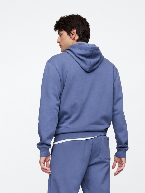 Мужской спортивный костюм на флисе GAP худи и джоггеры 1159841142 (Синий M)