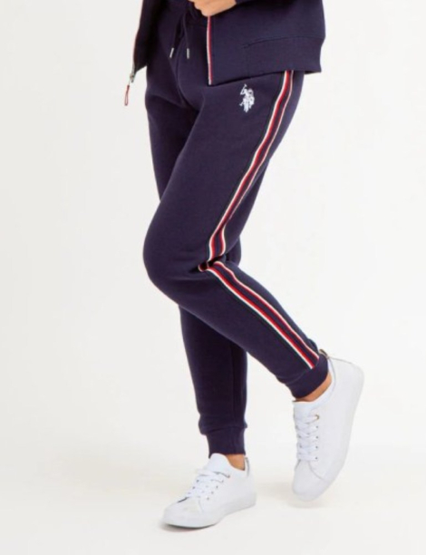 Женский спортивный костюм на флисе U.S. Polo Assn толстовка и джоггеры 1159841595 (Синий XL)