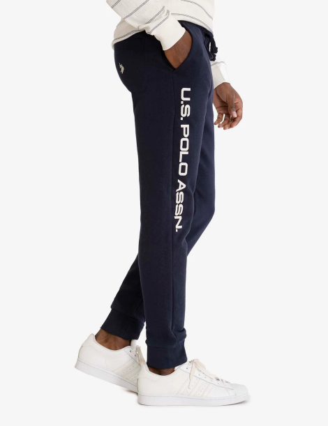 Мужской спортивный костюм на флисе U.S. Polo Assn худи и джоггеры 1159841606 (Синий XXL)