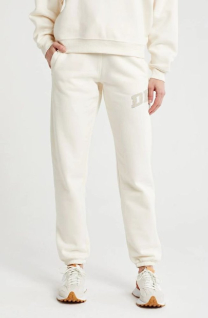 Женский костюм на флисе DKNY свитшот и штаны 1159841662 (Молочный M)