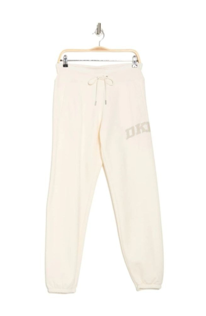 Женский костюм на флисе DKNY свитшот и штаны 1159841662 (Молочный M)