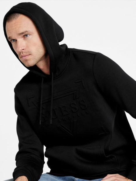 Чоловічий спортивний костюм GUESS худі на флісі та джоггери 1159844161 (Чорний M)