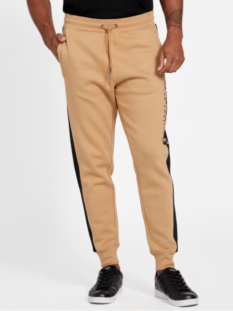 Мужской спортивный костюм на флисе GUESS худи и джоггеры 1159844164 (Бежевый M)