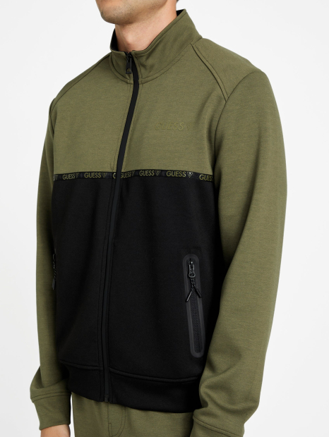 Чоловічий спортивний костюм GUESS жіноча толстовка і джоггери 1159844177 (Чорний/Зелений XXL)