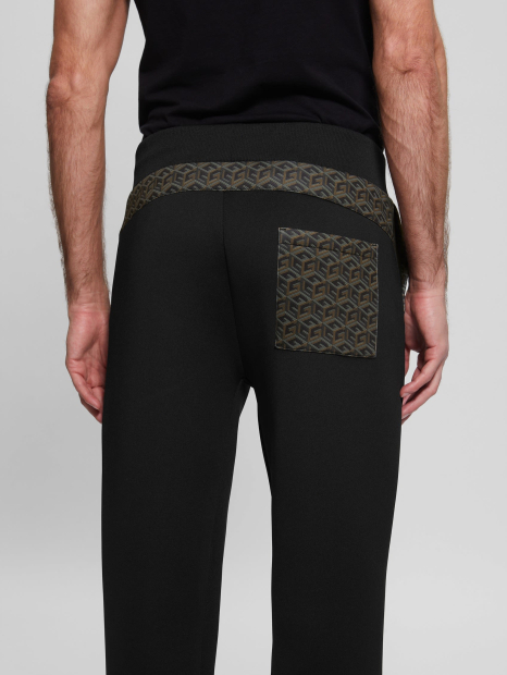 Чоловічий спортивний костюм GUESS жіноча толстовка і джоггери 1159844177 (Чорний/Зелений XXL)