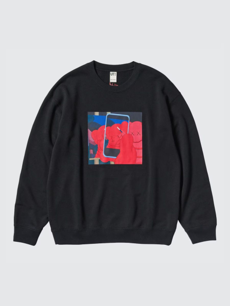 Спортивный костюм UNIQLO свитшот KAWS + Warhol и джоггеры 1159844193 (Черный XL)