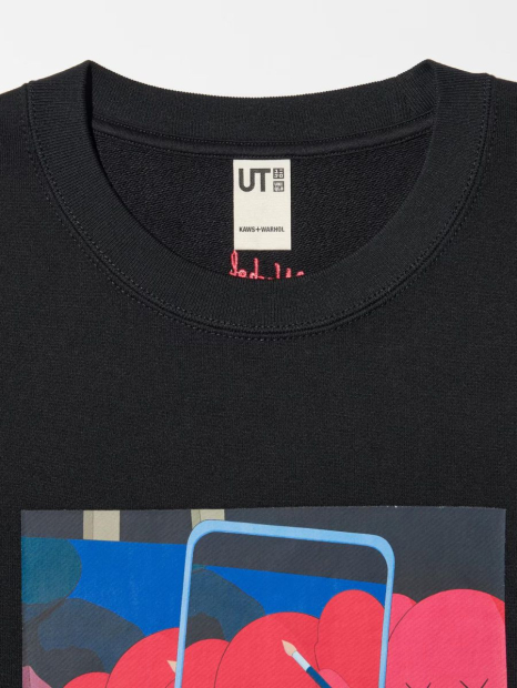 Спортивный костюм UNIQLO свитшот KAWS + Warhol и джоггеры 1159844193 (Черный XL)
