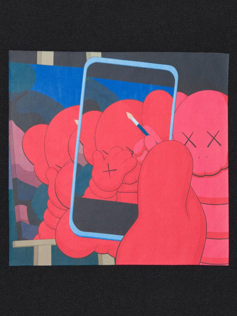 Спортивный костюм UNIQLO свитшот KAWS + Warhol и джоггеры 1159844193 (Черный XL)