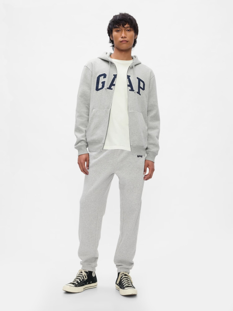 Мужской спортивный костюм на флисе GAP толстовка и джоггеры 1159844201 (Серый XXL)