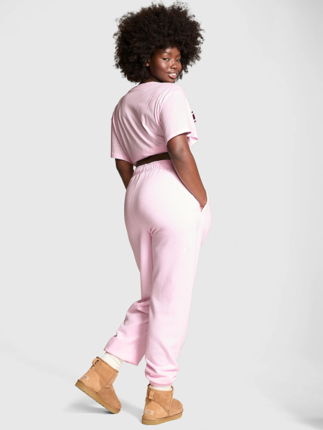 Cпортивний костюм на флісі Victoria's Secret Pink світшот та джоггери 1159844453 (Рожевий L)