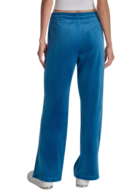 Женский велюровый костюм DKNY свитшот и штаны 1159845156 (Синий M)