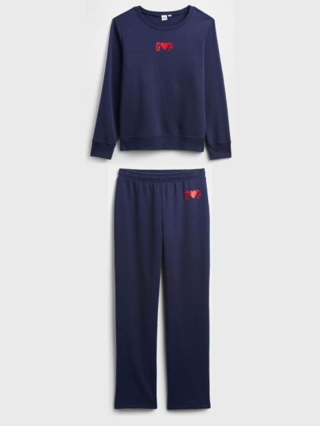 Спортивний костюм на флісі GAP світшот та штани 1159851442 (Синій XL)