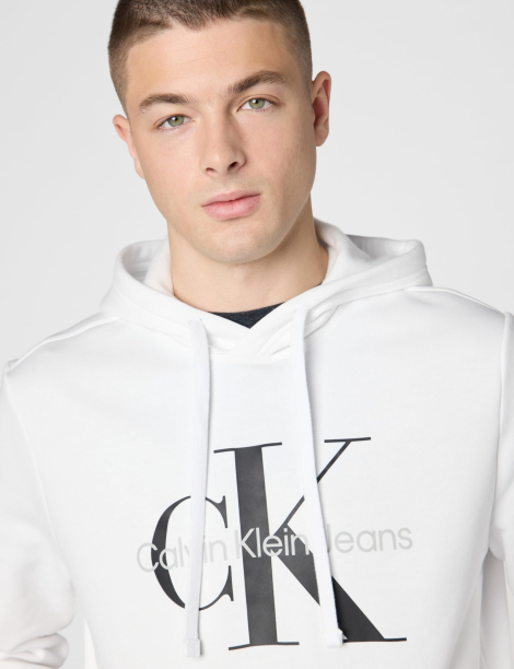 Мужской костюм Calvin Klein худи и штаны 1159851845 (Белый/Серый XL)