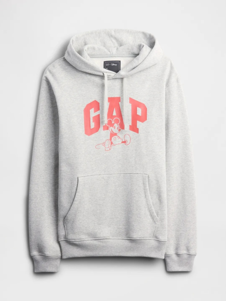 Мужской спортивный костюм на флисе GAP × Disney худи и джоггеры 1159854750 (Серый L)