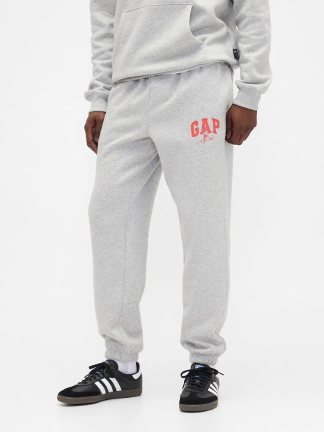 Мужской спортивный костюм на флисе GAP × Disney худи и джоггеры 1159854750 (Серый L)