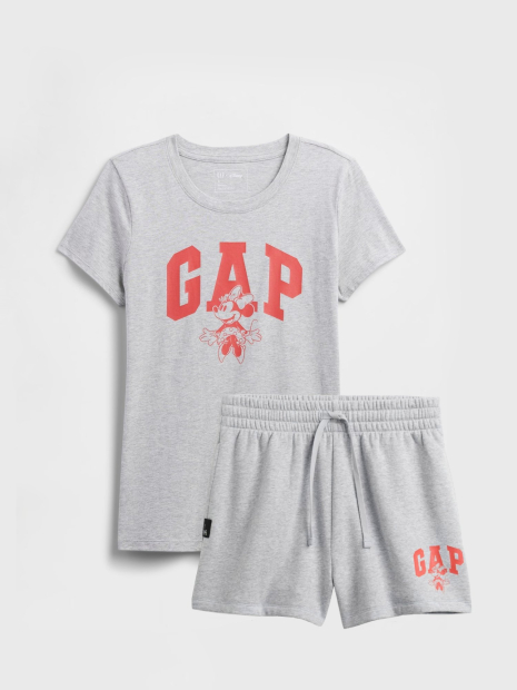 Женский комплект для спорта и отдыха GAP футболка и шорты на флисе 1159854778 (Серый XL)