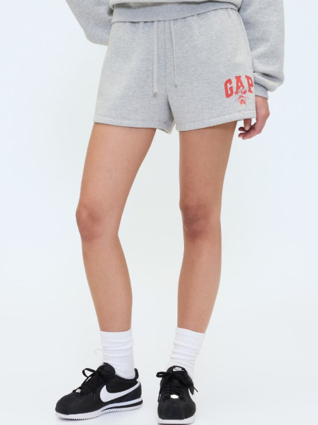 Женский комплект для спорта и отдыха GAP футболка и шорты на флисе 1159854778 (Серый XL)