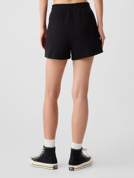 Женский комплект для спорта и отдыха GAP футболка и шорты на флисе 1159855428 (Черный/Белый XXL)