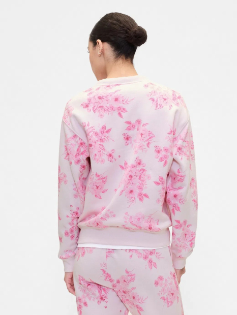 Женский спортивный костюм на флисе GAP свитшот и джоггеры 1159855429 (Розовый L)