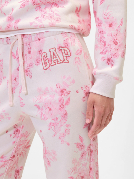 Женский спортивный костюм на флисе GAP свитшот и джоггеры 1159855429 (Розовый L)