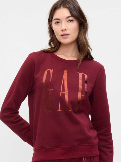 Спортивный комплект на флисе GAP свитшот и шорты 1159857022 (Бордовый XS)