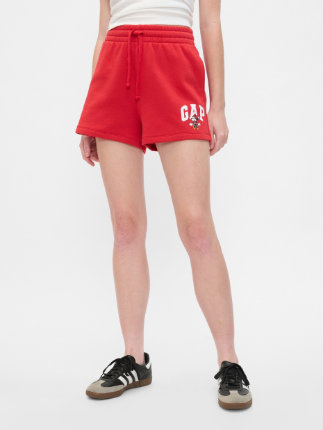Жіночий костюм для спорту та відпочинку GAP футболка та шорти на флісі 1159859443 (Білий/Червоний M)
