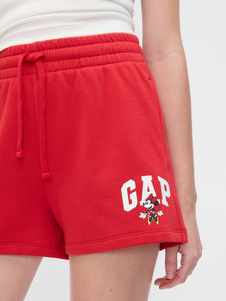 Жіночий костюм для спорту та відпочинку GAP футболка та шорти на флісі 1159859443 (Білий/Червоний M)