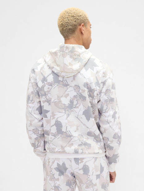 Мужской спортивный костюм на флисе GAP худи и джоггеры 1159859616 (Серый L)