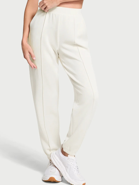 Спортивний комплект Featherweight Knit Victoria's Secret VSX топ та спортивні штани 1159859749 (Молочний L)